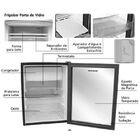 Frigobar Brastemp Com Porta De Vidro 76 Litros - Bza08ae 220v