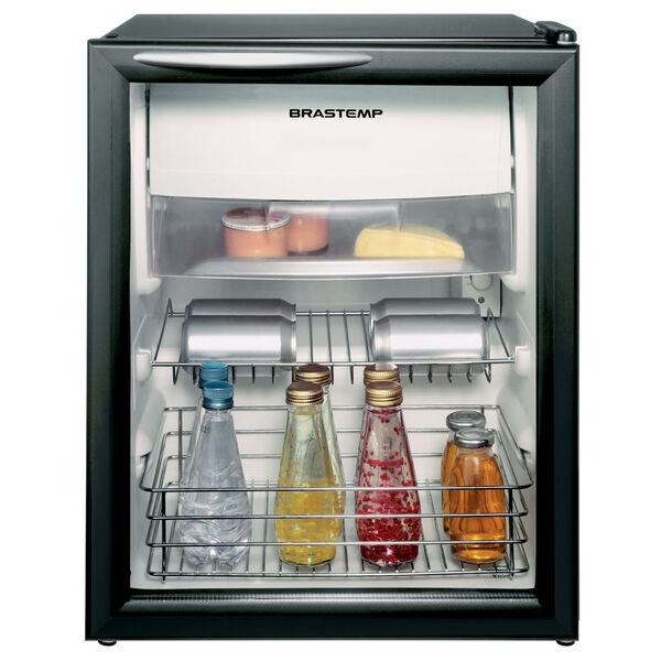 Frigobar Brastemp Com Porta De Vidro 76 Litros - Bza08ae 220v