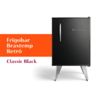 Frigobar Brastemp Retrô 76 Litros Classic Black - Bra08he 110v