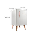 Frigobar Brastemp Retrô 76 Litros Ice White 110v Bra08bbana