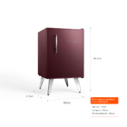 Frigobar Brastemp Retrô 76 Litros Marsala Wine - Bra08hg 220v