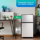 Frigobar Duplex Hq 90 Litros Cinza Hq-90rdf