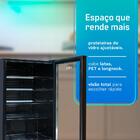 Frigobar Expositor Vertical Hq Vidro Duplo 130 Litros Preto H