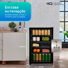 Frigobar Expositor Vertical Hq Vidro Duplo 130 Litros Preto H