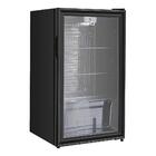 Frigobar Expositor Vertical Hq Vidro Duplo 95 Litros Preto Hq