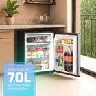 Frigobar Geladeira HQ 70 Litros Inox BC-70-63H 220V