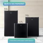 Frigobar Geladeira Hq 93 Litros Preto Bc-93