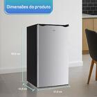 Frigobar Hq 93 Litros Cinza Bc-93