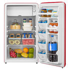 Frigobar Retrô Vermelho 93l Inverter Bivolt Midea Mdrd142rtd3