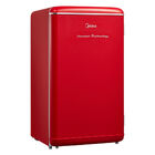 Frigobar Retrô Vermelho 93l Inverter Bivolt Midea Mdrd142rtd3