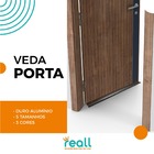 Friso De Vedação Em Alumínio Largura 080 Cm - Branco