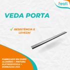 Friso De Vedação Em Alumínio Largura 080 Cm - Cinza - Kit C/