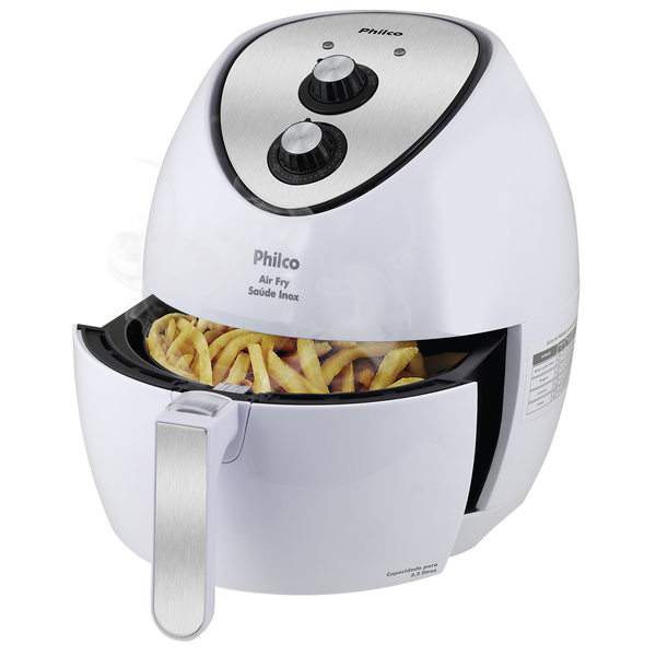 Fritadeira  Air Fryer Philco Saúde Inox Branca 3 2l 127v