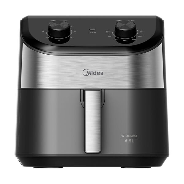 Fritadeira Air Fryer 4 5l Widemax Cyclone Preto E Inox Midea