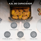 Fritadeira Air Fryer 4 5l Widemax Cyclone Preto E Inox Midea