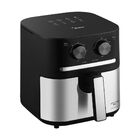 Fritadeira Air Fryer 5 5l Cyclone Preto E Inox Midea Fm55s1 -