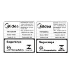 Fritadeira Air Fryer 5 5l Cyclone Preto E Inox Midea Fm55s1 -