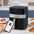 Fritadeira Air Fryer 6l Smart Chef Plus Cor Preta Midea Mad60