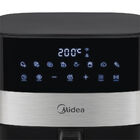 Fritadeira Air Fryer 6l Smart Chef Plus Cor Preta Midea Mad60