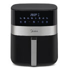 Fritadeira Air Fryer 6l Smart Chef Plus Cor Preta Midea Mad60