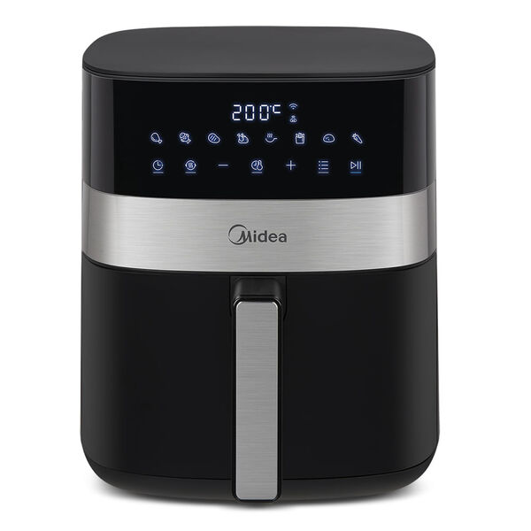 Fritadeira Air Fryer 6l Smart Chef Plus Cor Preta Midea Mad60