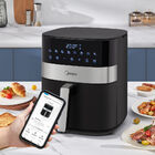 Fritadeira Air Fryer 6l Smart Chef Plus Cor Preta Midea Mad60