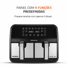 Fritadeira Air Fryer Dual Duplo Cesto 8l Mondial Afd-01-bi