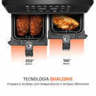 Fritadeira Air Fryer Dual Duplo Cesto 8l Mondial Afd-01-bi