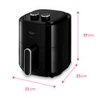 Fritadeira Air Fryer Elgin Start Fry 3,5l 1400w Preto 127v