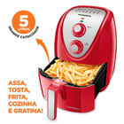 Fritadeira Air Fryer Mondial 5 Litros Vermelha Afn-50-ri - 12