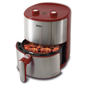 Foto de Fritadeira Air Fryer Philco Redstone Pfr10vi Inox 4l 1500w 22