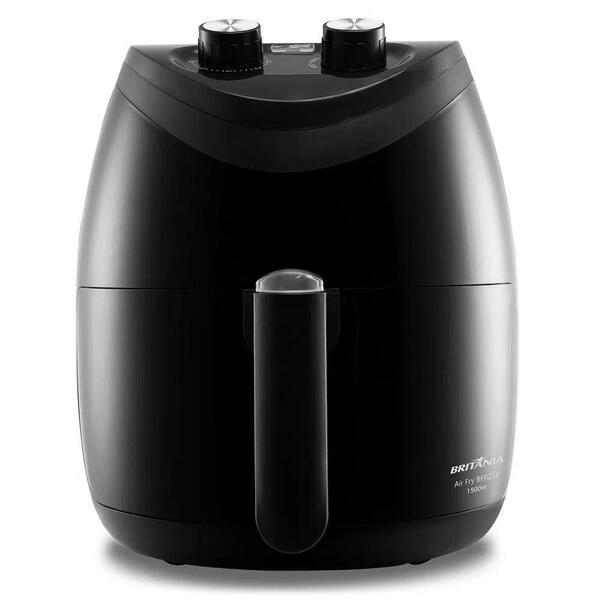 Fritadeira Airfryer Britânia Air Flow 3,5l 1500w Preto Bfr25p
