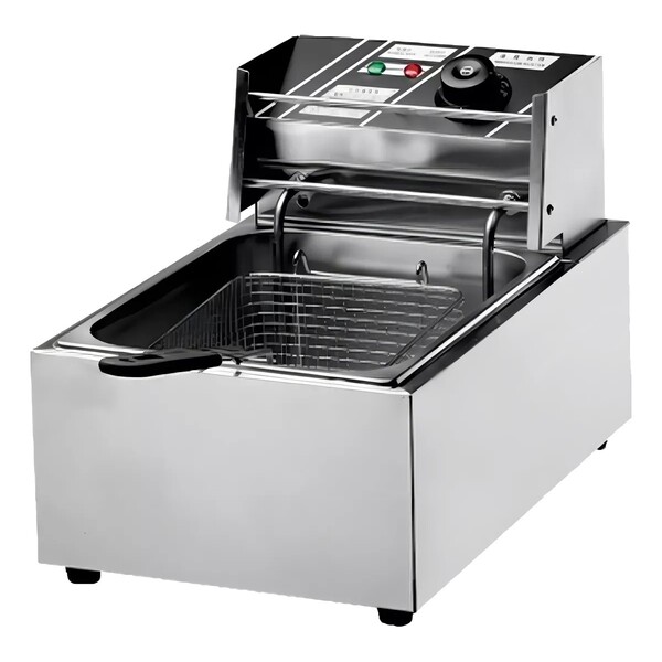 Fritadeira Elétrica 1 Cuba Aço Inox 6 Litros 220v 2500w