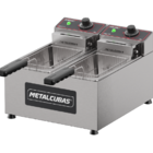 Fritadeira Elétrica 2 Cubas 3 Litros Cada Fe 2c Metalcubas 22