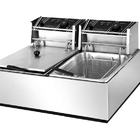 Fritadeira Elétrica 2 Cubas Aço Inox 10 Litros 110v 3600w