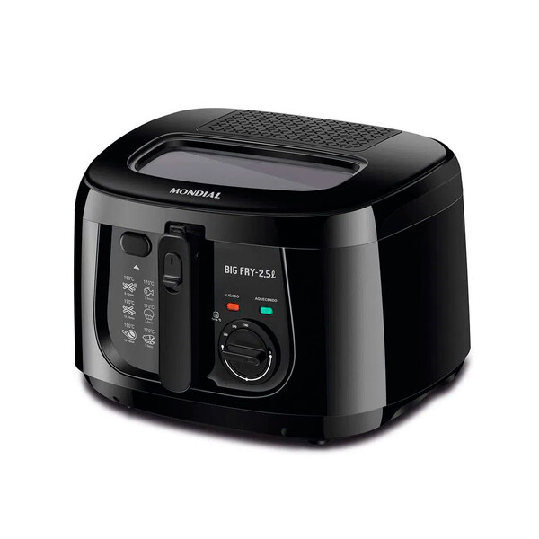 Fritadeira Elétrica À Oleo Mondial Big Fry Ft-07 60h 2.5 Litr