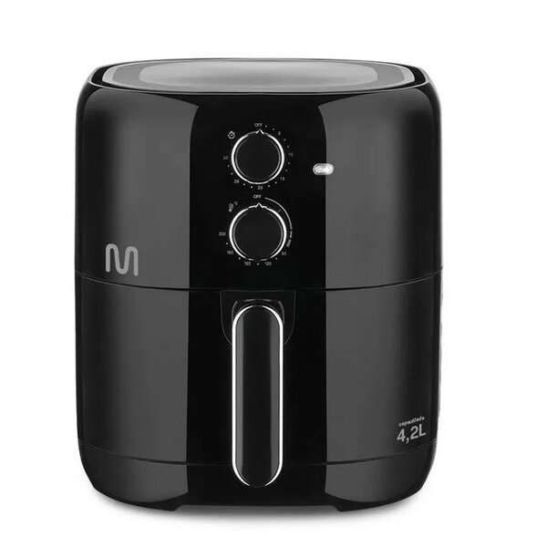 Fritadeira Elétrica Air Fryer 4,2 Litros 1500w 110v Preta Mul