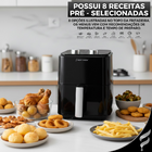 Fritadeira Elétrica Air Fryer 4,2l Sem Óleo Antiaderente 1300