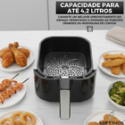 Fritadeira Elétrica Air Fryer 4,2l Sem Óleo Antiaderente 1400