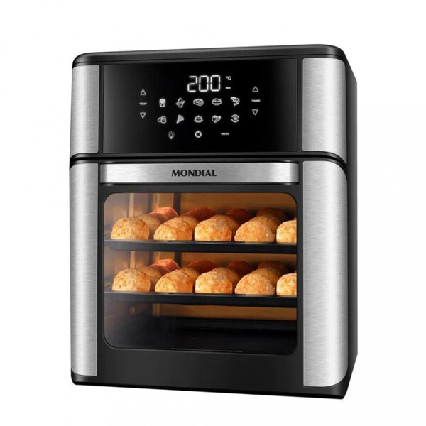 Fritadeira Elétrica Air Fryer Mondial Forno Oven Afo-12l-bi 1
