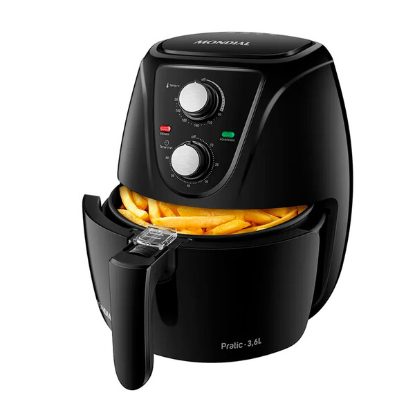 Fritadeira Elétrica Air Fryer Mondial Pratic Sem Óleo 3,6 Lit