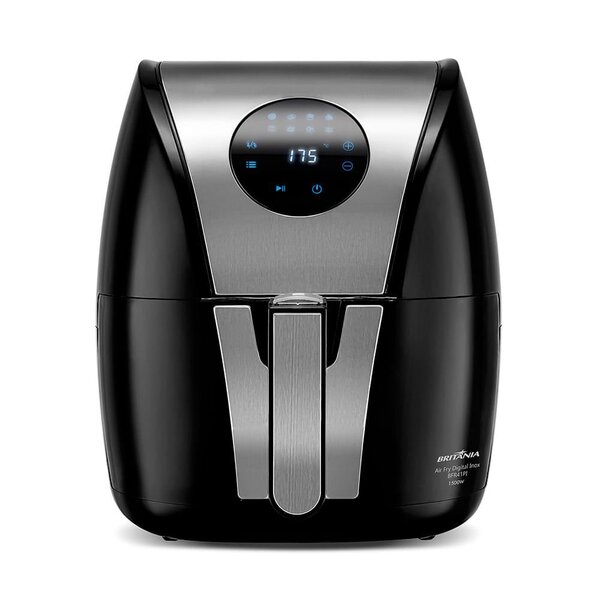 Fritadeira Elétrica Britânia Air Fryer Digital Inox 5l Bfr41p
