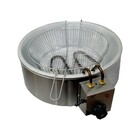 Fritadeira Elétrica Em Inox Tacho De Alumínio 2500w 110v 7l