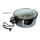 Fritadeira Elétrica Em Inox Tacho Esmaltado 1600w 110v 3l