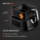 Fritadeira Elétrica Sem Óleo 8l Air Fryer Afn-80-bi 1900w Mon