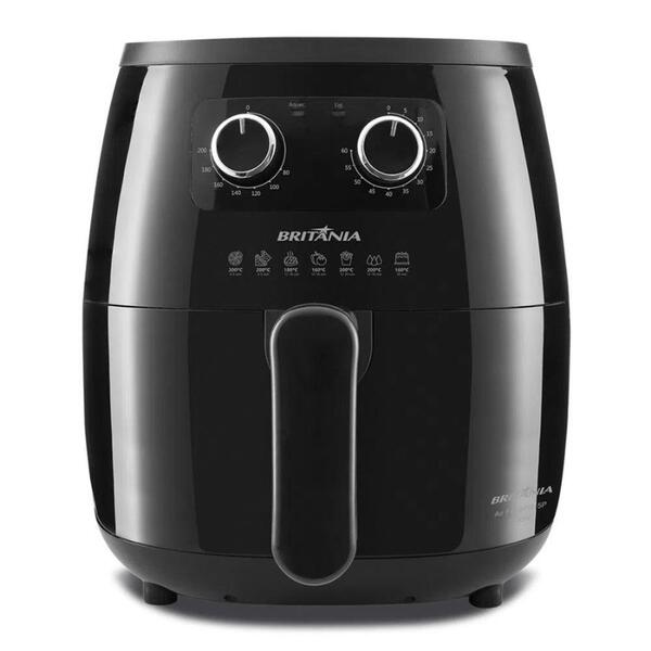 Fritadeira Elétrica Sem Óleo Air Fry Britânia 6l Bfr15p Preto