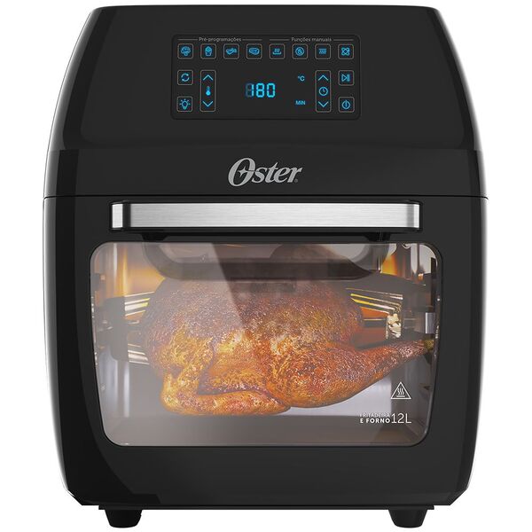 Fritadeira Elétrica Sem Óleo Oster 12 Litros Preta 220v Ofrt7
