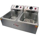 Fritadeira Elétrica Skymsen Fed-20-n 10l Inox 2 Cubas