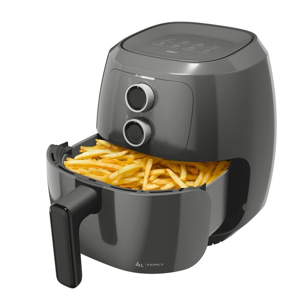 Fritadeira Elétrica Wap Air Fryer Cinza 4l Com Potência De 15