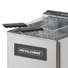 Fritadeira Elétrica Zona Fria Com Pedestal Metalcubas 15 Litr